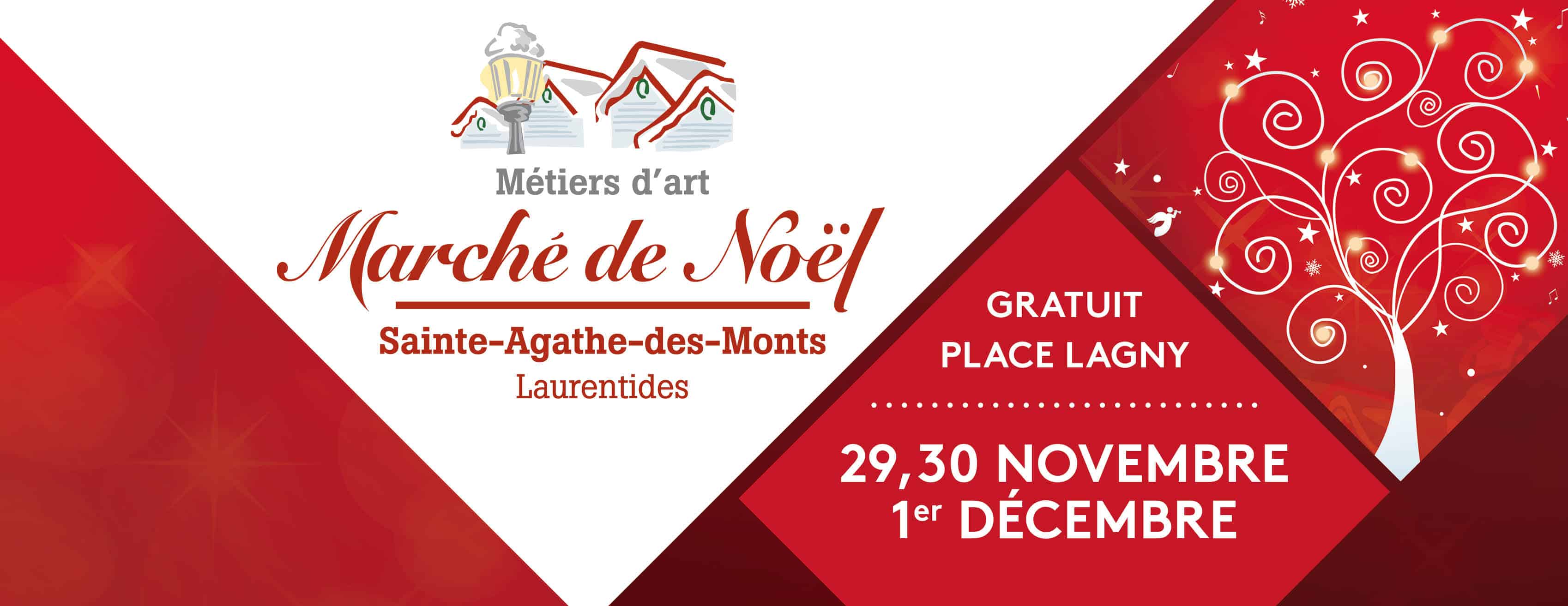 Le Marché de Noël de SainteAgathedesMonts se tiendra du 29 novembre