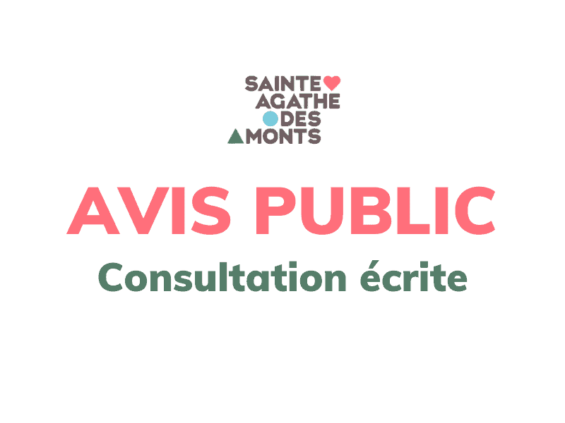 Consultation écrite – Usage conditionnel – Séance du conseil du 31 août 2021