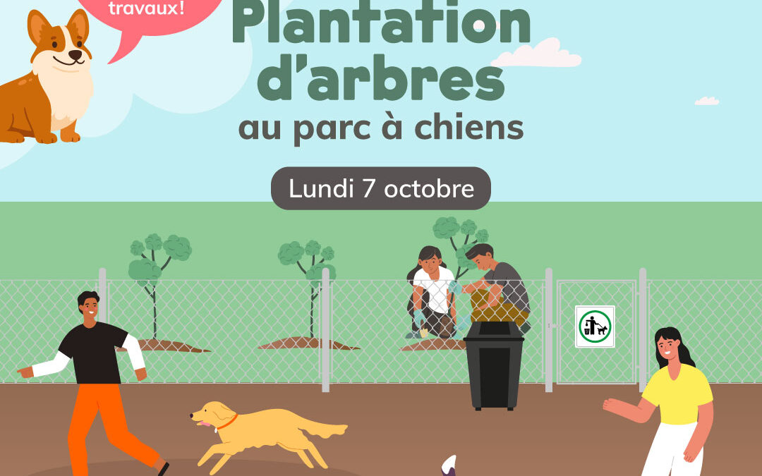 Fermeture du parc à chiens le 7 octobre pour permettre la plantation d’arbres