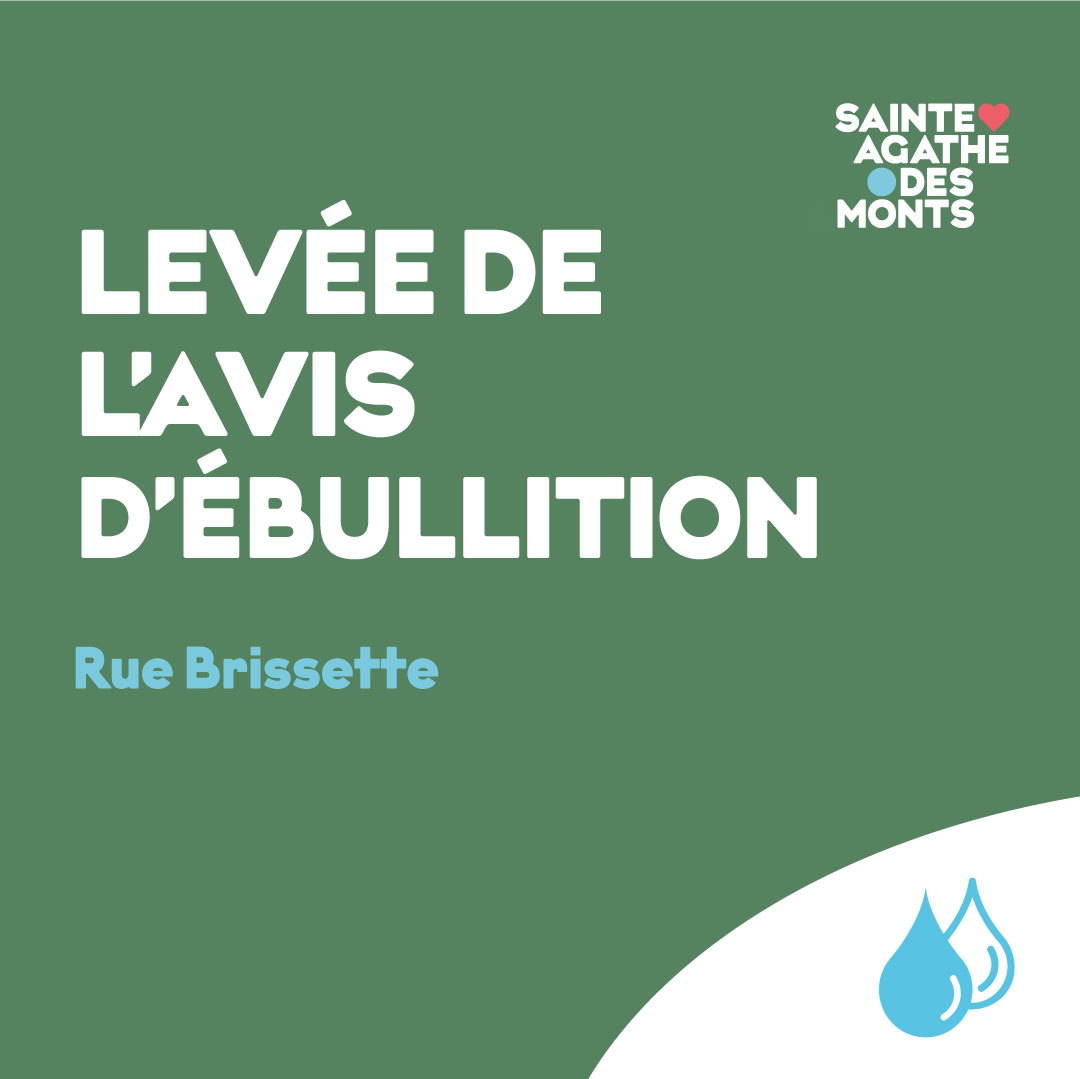 9 octobre – Avis d’interruption d’eau sur la rue Brissette