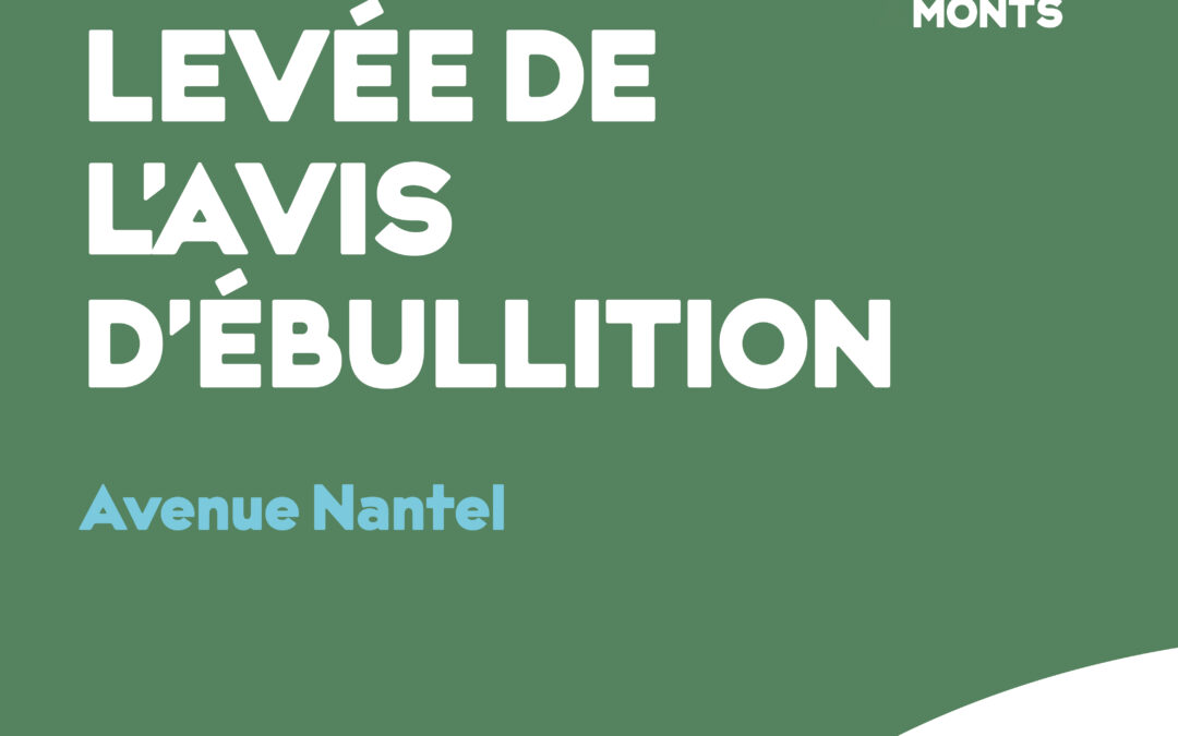 Bris d’aqueduc et avis d’ébullition de l’eau sur l’Avenue Nantel – 29 novembre 2024