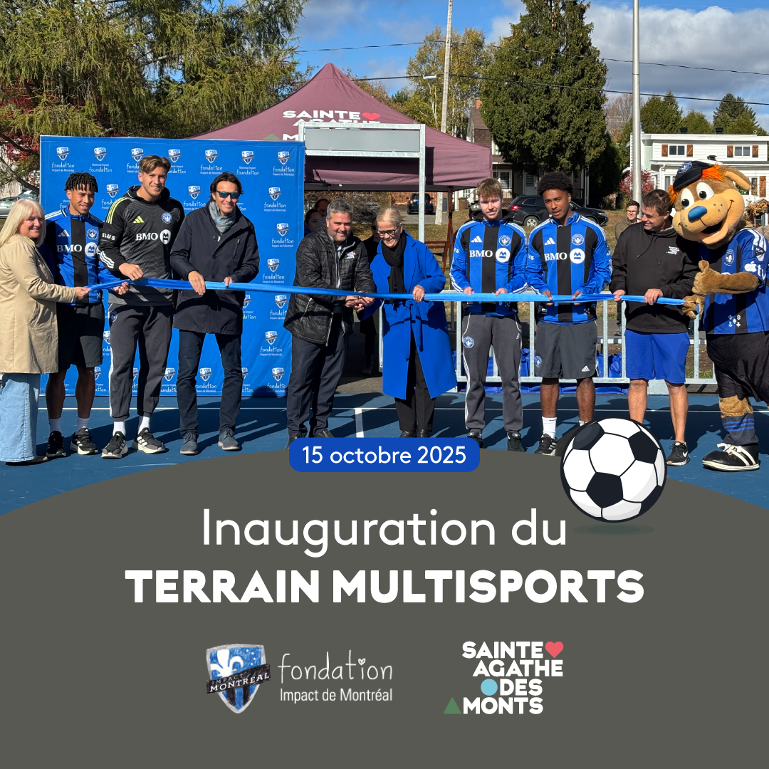 La Fondation Impact de Montréal inaugure un mini-terrain multisports à Sainte-Agathe-des-Monts