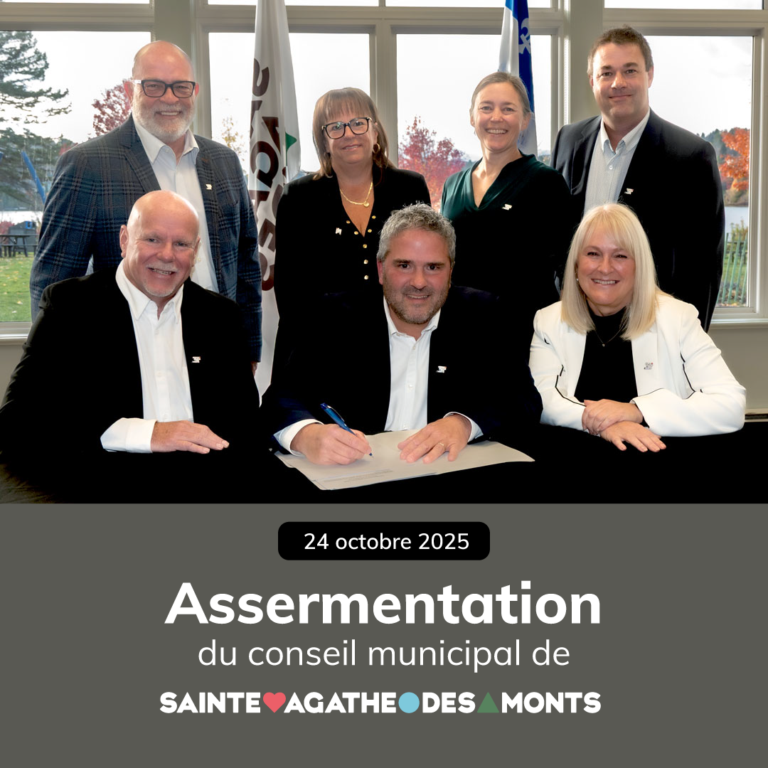 Assermentation du conseil municipal de Sainte-Agathe-des-Monts