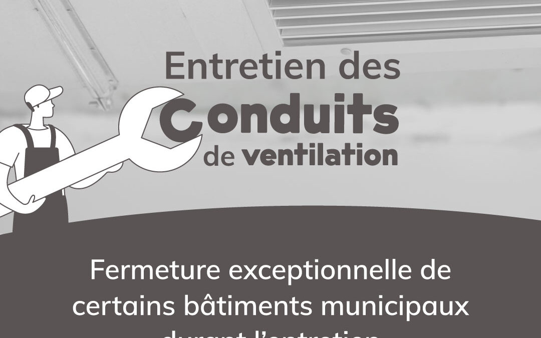 Fermetures exceptionnelles des bâtiments municipaux à prévoir en janvier 2026