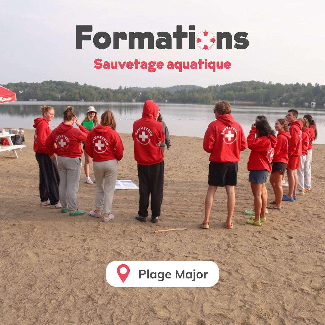 Deux formations de sauvetage offertes à la plage Major