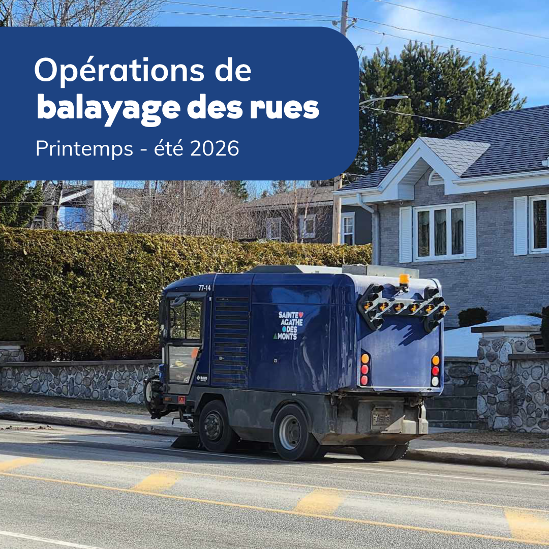 Avril 2026 – Les opérations de balayage des rues sont en cours