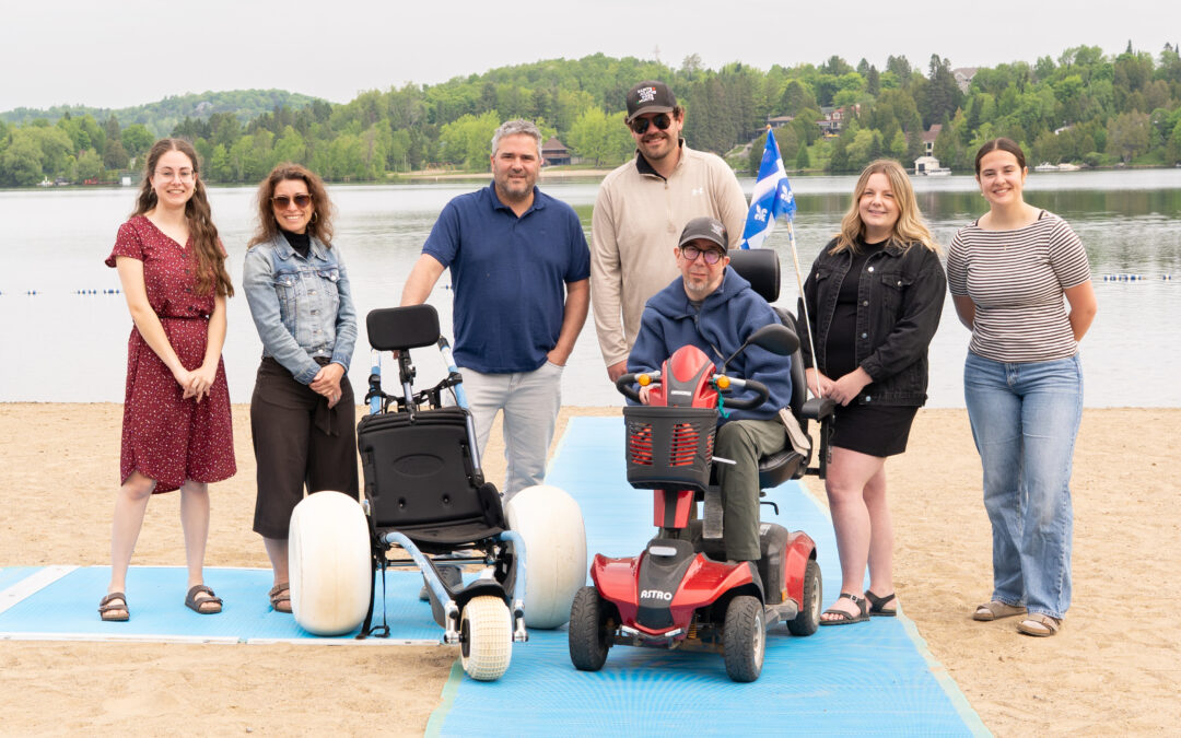 Les plages de Sainte-Agathe-des-Monts maintenant plus accessibles et écoresponsables