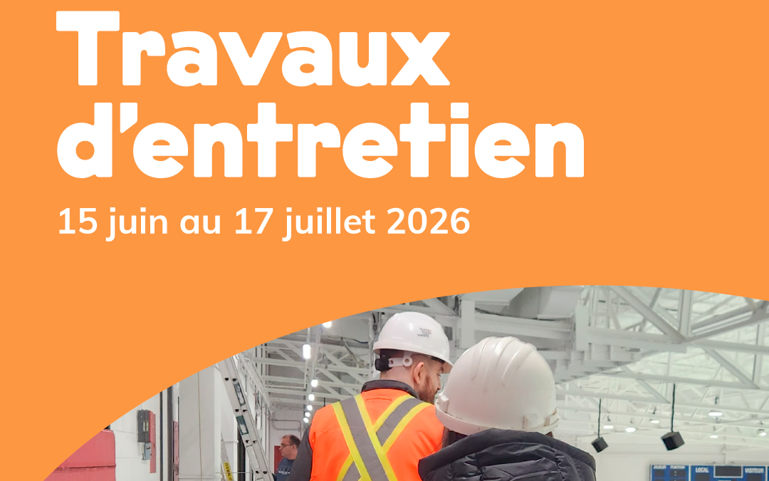 Fermeture de l’aréna en raison de travaux d’entretien