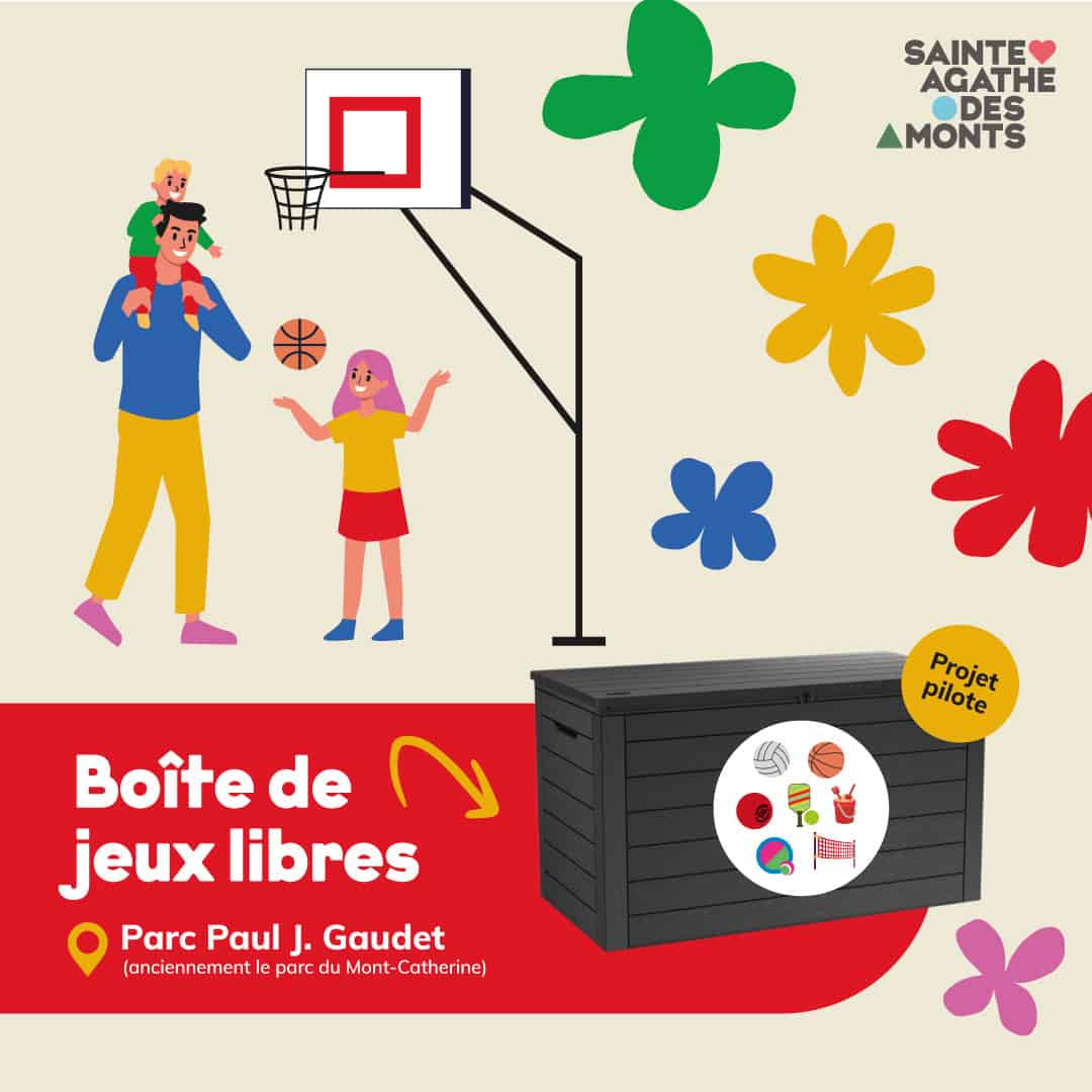 Une boîte de jeux libres maintenant accessible au parc Paul J. Gaudet