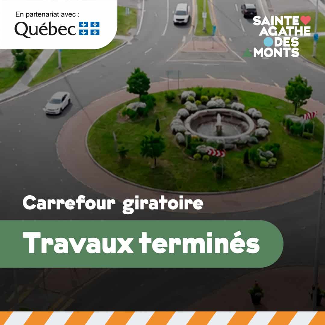 Des travaux d’infrastructures dans le carrefour giratoire cet automne